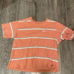 Dickies brand pink striped top small